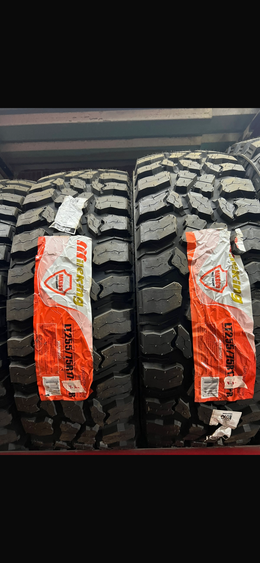 Llantas Mieking LT255/75R17 para camioneta